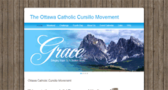 Desktop Screenshot of ottawacursillo.ca